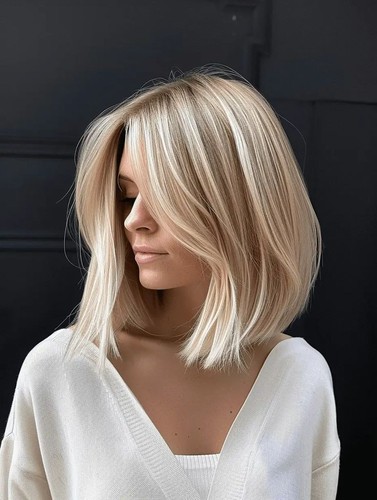 Balayage ash platinum blonde - balayage,
