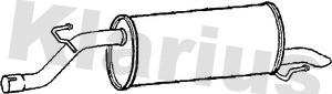 Klarius gm1098c rear exhaust - rear,