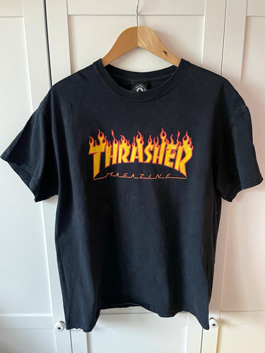 Thrasher mens shirt - l, black