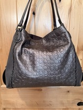 Coach Embossed Logo Pewter