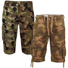 New Mens Designer Jacksouth Brand Camo Cargo Combat 3/4 Casual Bermuda Shorts