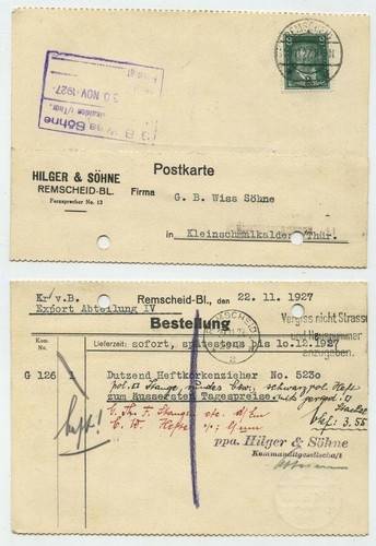 93203 postcard hilger - postcard, &