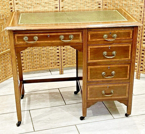 Antique mahogany inlaid - inlaid, ladies