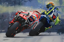 Fast Motorbike Posters Superbike Moto Speed Racing Wall Art Pictures Prints