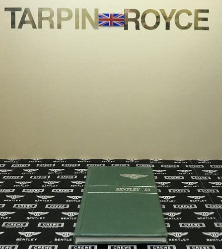 Bentley owners handbook - bentley, s3