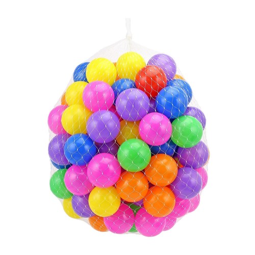100 multicoloured plastic - multicoloured,