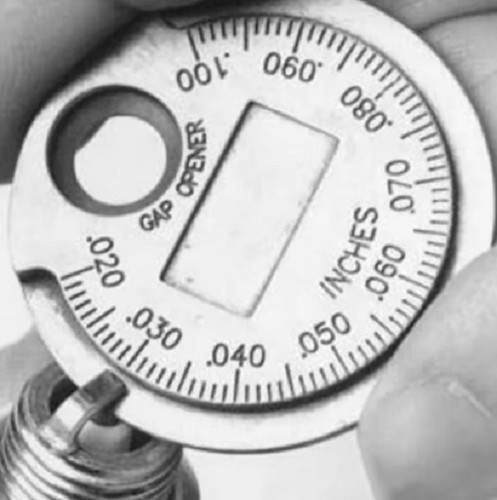 Spark plug gap adjusting tool - spark,
