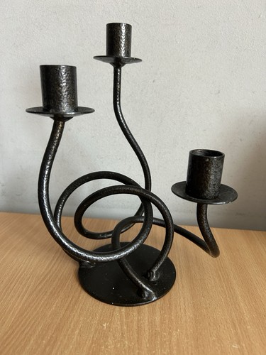 Black painted metal twisted - metal,