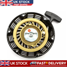 Black Pull Start Cord Recoil