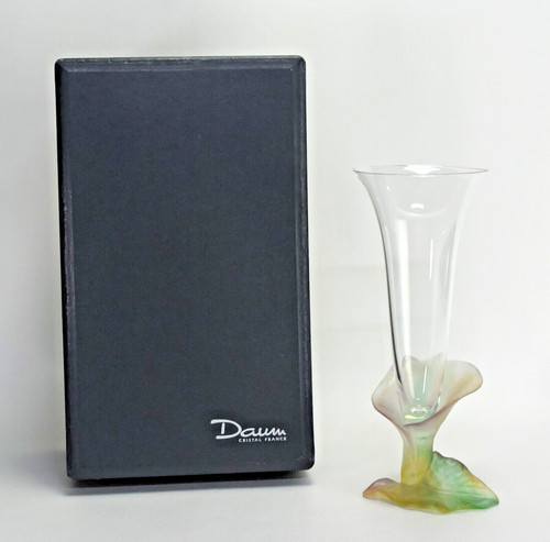 French daum crystal lily - french,