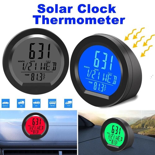 Car dashboard clock solar - dashboard,