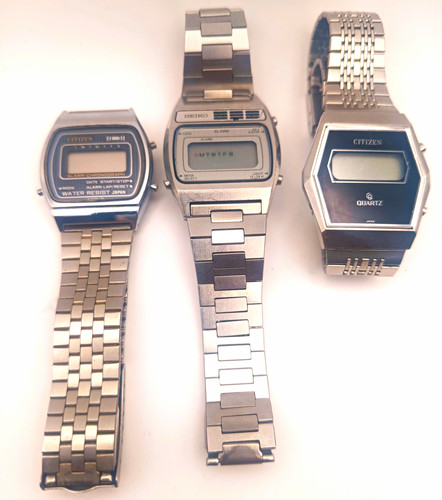 Vintage seiko citizen lcd - seiko,