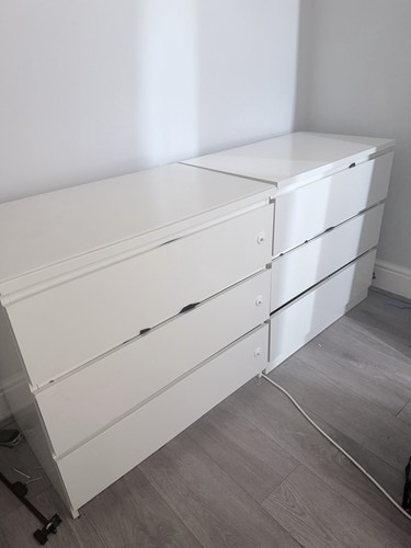 Ikea malm white gloss - white,