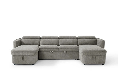 Capri grey corner sofa bed - corner,