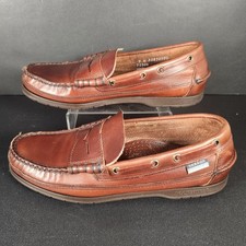 Sebago Docksides Deck Shoes Slip On Leather UK 7 EU 41 Brown Boat