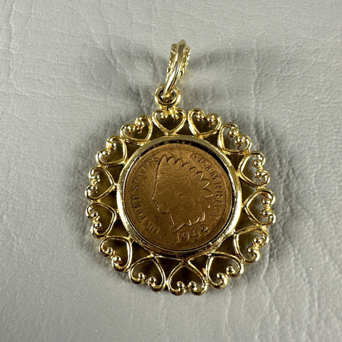 Vintage indian head penny - head,