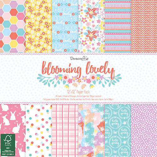 Dovecraft blooming lovely - blooming, 8x8