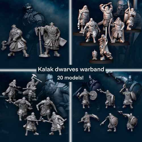 Kalak dwarf warband davale - kalak,