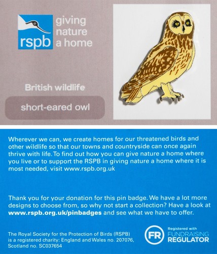 Rspb pin badge gnah - badge,