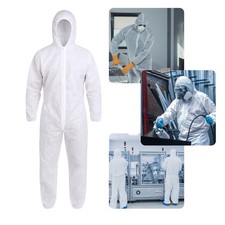 Disposable coverall White Zip