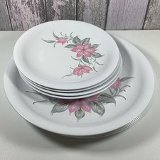 Melamine Plates Floral x4