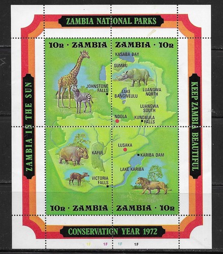 Zambia 1972 national - national, parks