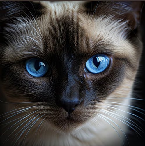 Siamese cat blue - siamese, 5d