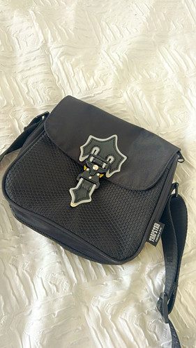 Trapstar black nylon crossbody - nylon,