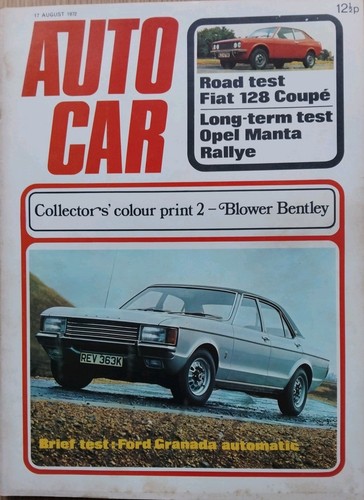 Autocar august 1972 fiat - 1972,