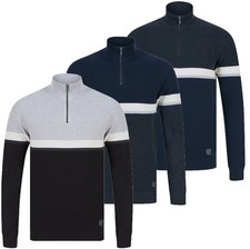 Mens Cotton Rich 1/4 Zip Up