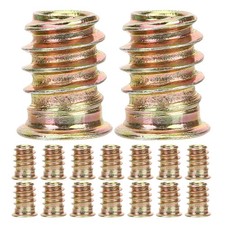  40pcs Embedment Nut Threaded Bolt Fastener M6x13 Threaded Fastener Nut For