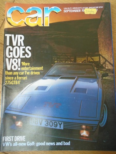 Car sep 1983 tvr 350i - tvr,