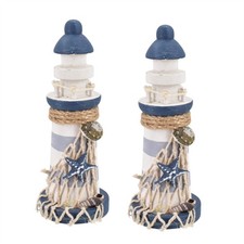 Set of 2 Nautical Lighthouse
