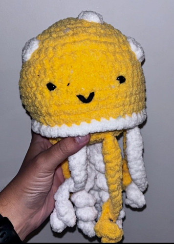 Hand crocheted plush jellyfish - plush,