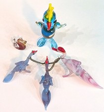 Vintage glass birds - vintage,