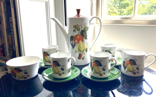 1960s myott coffee pot oranges - coffee,