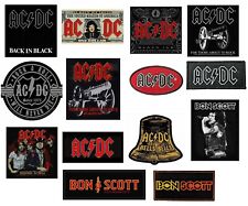 official AC/DC merchandise SEW ON PATCH - BON SCOTT razors edge LOGO black ice +