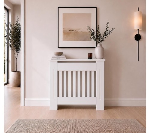 White radiator cover small - ,