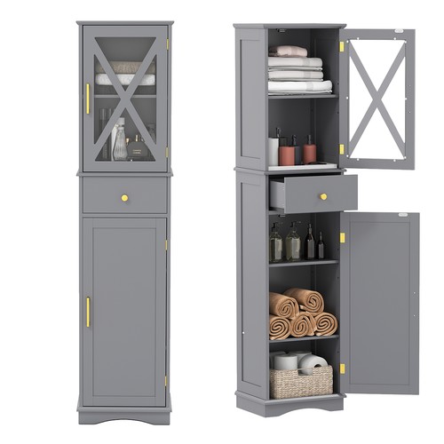 Tall bathroom storage cabinet - bathroom,