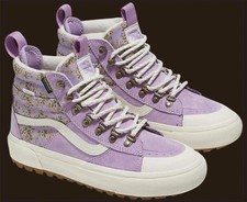 VANS SK8-Hi Lavender Floral MTE Primaloft Waterproof Insulated Boots Wms 9.5 NWT