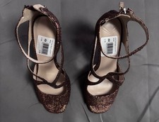 BNWT Karen Millen brown sparkly heels size 5 - CG B59