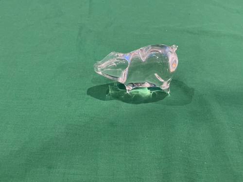 Clear glass wedgewood pig - glass,