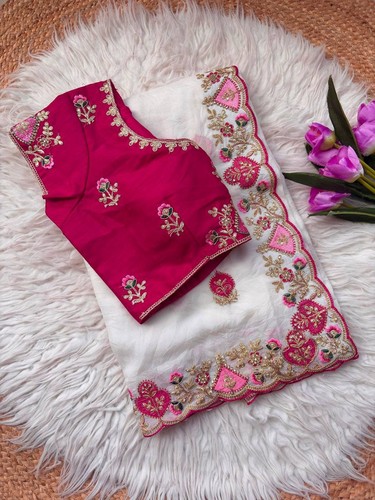 New crush silk - , saree