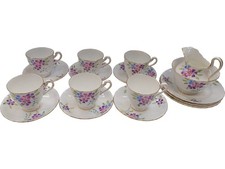 New Chelsea Fine Bone China Tea Set Floral Design Made in England