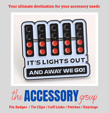 New Formula 1 F1 Start Go lights out pin badge tie pin badge metal Enamel clasp