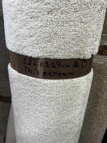 Carpet offcut thick cream - , 182m