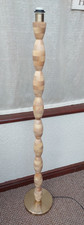 NEXT Wooden Floor Lamp Turned Natural Wood Floor Light Lamp