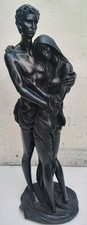 Nude  Couple Lovers Mam Woman Ornament Statue 44cm
