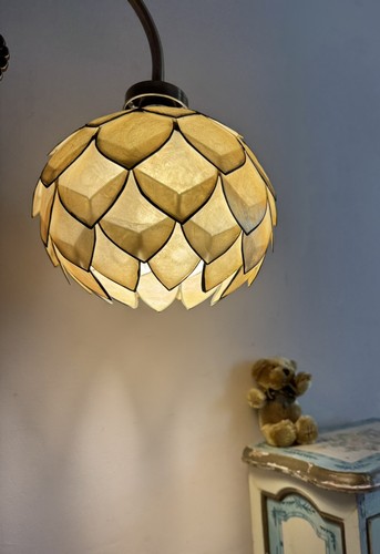 Vintage capiz shell - capiz, artichoke