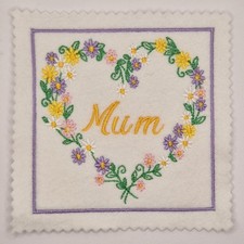 Embroidered Birthday Flower